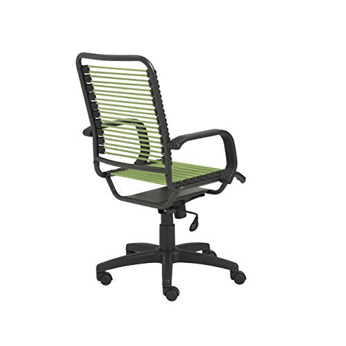 Eurø Style 02548GRN Bradley Bungie Office Chair, L: 27 W: 23 H: 37.5-43 SH: 17.5-23, Green