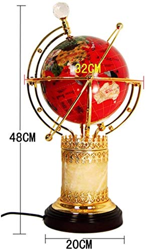 None LED Desk Lamp World Globe Student Study Decoration Table Lamp