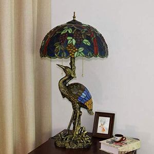 MaGiLL Vintage Style Tiffany Desk Lamp 17 Inches (B)