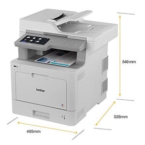 Brother Color MFC-L9570CDW Wireless Business Laser Printer - White, 33 ppm, 600 x 2400 dpi