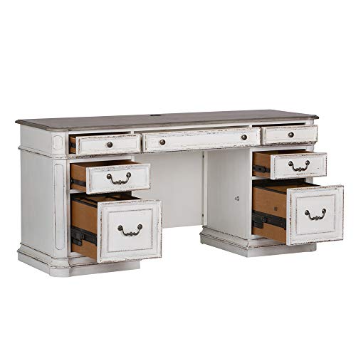 Liberty Furniture INDUSTRIES Magnolia Manor Credenza, White, W66 x D22 x H31