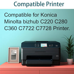 MYNVY DV-311 Developer Unit Replacement for Konica Minolta bizhub C220 C280 C360 - High Print 130000 Pages (1 Set)