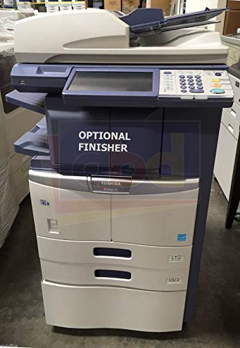 Toshiba E-STUDIO 206L Black and White MFP Copier/Printer/Scanner All-in-One - 11x17, 20ppm, Copy, Print, Scan, Network, Duplex, USB, 2 Trays and Cabinet (Certified Refurbished)