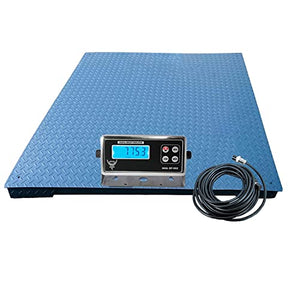 PEC Industrial Floor Scale 48”x60” 5000lb Digital Pallet Scale for Warehouse Shipping
