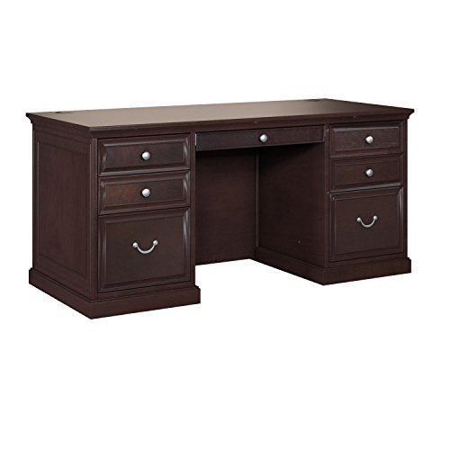 Martin Furniture Fulton 61" Space Saver Double Pedestal Desk - Fully Assembled
