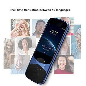 UsmAsk Language Translator Device - Offline Translation in 9 Languages - 4 Microphone Array - Smart Handheld Instant Digital Voices Translator (Red)
