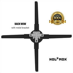 HOLOMOX 2019 New 19.6 Inch with 4 Blades! 3D Hologram Advertising Display Fan, iOS Android WiFi Cloud Cluster, High Res, Hundreds of 3D Videos, Holographic Projector Ideal for Any Retail Store.