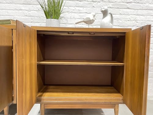 Lschool Mid Century Modern Walnut Jr. CREDENZAS/Sideboards, Pair