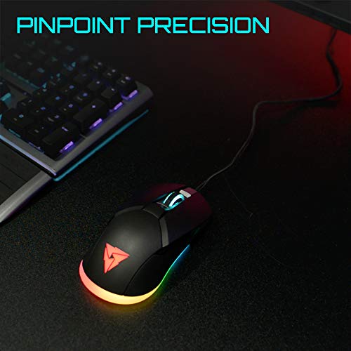 ThunderX3 AD7 HEX Gaming Desk - TiMOTION Dual Motor, Adjustable Height, 16.8 Million Colors RGB Lighting
