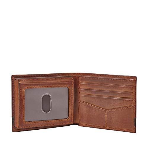 Fossil Men's Leather Single Zip Briefcase, Brown + Haskell Bag