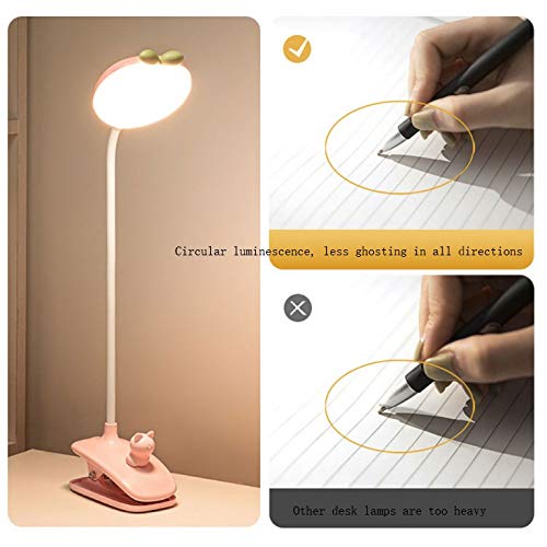 NOALED Desk Lamp with Clip USB LED Table Lamp 3 Modes (Color: B)
