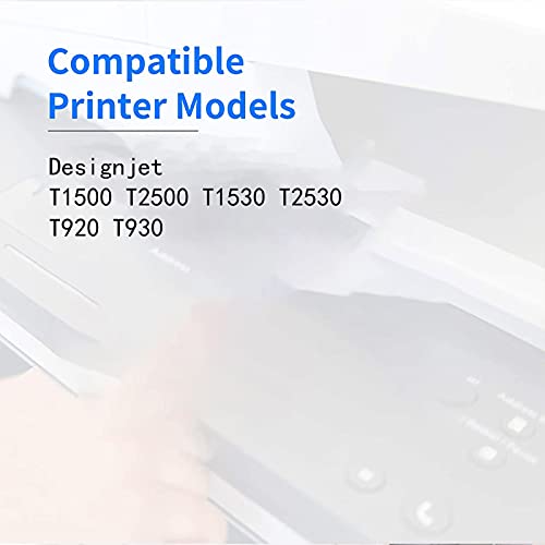 SSBY Compatible Ink Cartridge Model 727,Suitable for HP Designjet T1500 T2500 T1530 T2530 T920 T930 Plotter Printer 6colors