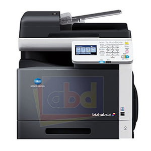 Konica Minolta BizHub C35 Letter/Legal-Size Color Laser Multifunction Printer - 30ppm, Copy, Print, Scan, Fax, RADF, 1 Tray