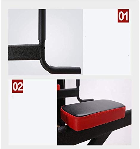 SJNQJJ Pull Ups Strength Training Equipment Strength Training Dip Stands Multi Function Pull Up Bar Dip Station for Streorngth Training Wkout Abdominal Exercise Full Body Strength Training