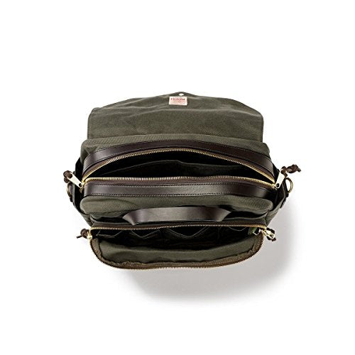 Filson Twill Padded Laptop Briefcase Otter Green, One Size