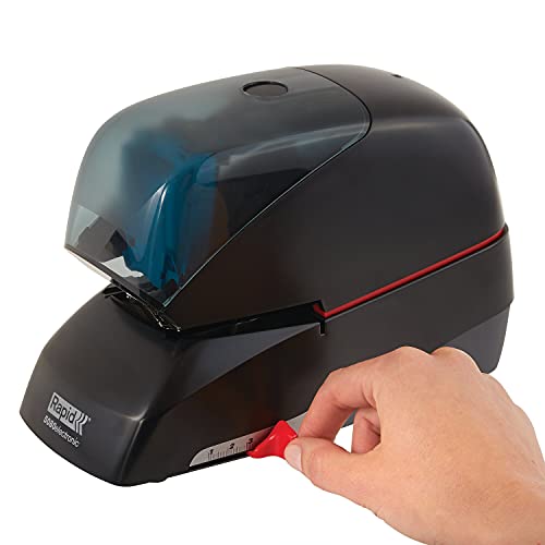 Rapid 90147 5080e Heavy-Duty Flat Clinch Electric Stapler 90-Sheet Capacity Black