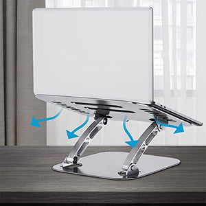 QWZYP Laptop Stand Adjustable Base for Desk Bed Aluminium Notebook Desktop Stand for Folding Non-Slip Cooling Bracket (Color : B)