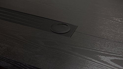 Ford Executive Modern Desk with Filing Cabinets - Black Oak Finish