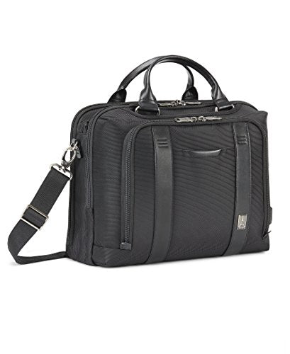 Travelpro Crew Executive Choice 2 Pilot Underseat Brief with USB Port, Black, 16-Inch