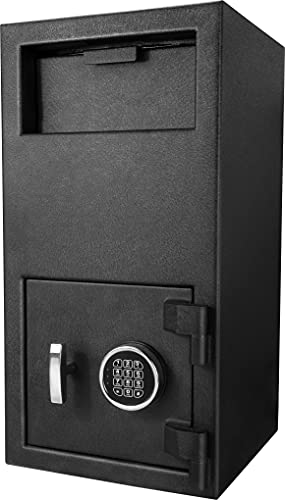 BARSKA AX13718 Digital Multi-User Keypad Security Depository Drop Safe with Front Load for Cash, Money, Mail, Business