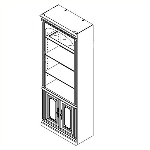 Hooker Furniture European Renaissance II 32in Door Bookcase in Cherry