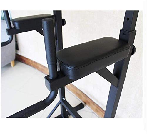 HMBB Strength Training Equipment Strength Training Dip Stands Multifunctional Pull Up Bar Power Tower Dip Station for Home Commercial Use Full Body Strength Training
