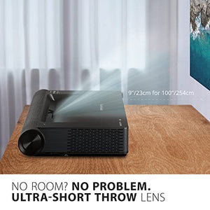 ViewSonic X2000B-4K Ultra Short Throw 4K UHD Laser Projector with 2000 Lumens, Wi-Fi, Cinematic Colors, Dolby & DTS Support