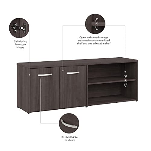 Bush Business Furniture Studio A 21-inch Low Storage Cabinet with 4 Shelves and Doors, Storm Gray (SDS160SG-Z)