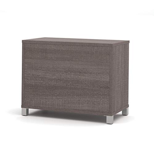 Bestar 120636-1147 Pro Linea Assembled Lateral File Drawer, Bark Grey