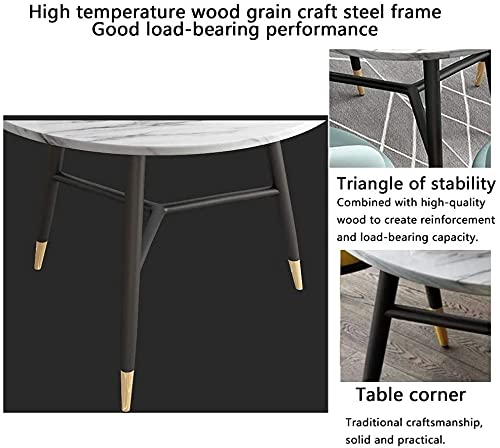 AkosOL Office Table and Chair Set - Modern Business Dining Furniture (Green 80cm)