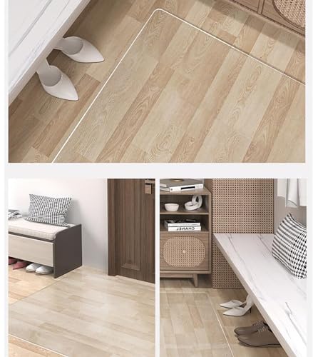 JLXJYS Office Wood Floor Transparent Chair Mat, Skid-Resistant Carpet Protector Pad (120x600cm)