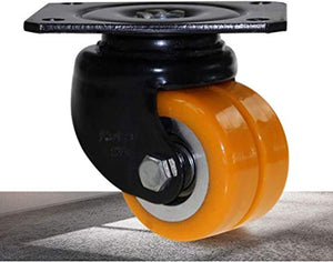 IkiCk Heavy Duty Swivel Furniture Casters with Dual Wheel Bearings