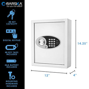 Barska AX12658 48 Wall Digital Keypad Cabinet Key Safe, One Size, Multi