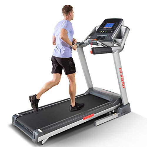 RUNOW Folding Treadmill, Auto Incline Treadmills for Home 3.5 HP Bluetooth Electric Running Machine with LCD Monitor for Walking Jogging Exercise