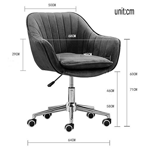Leisure Swivel Chairs Adjustable Height Home Office Desk Chair Sofa Chair with Soft Seat Cushion SACKDERTY