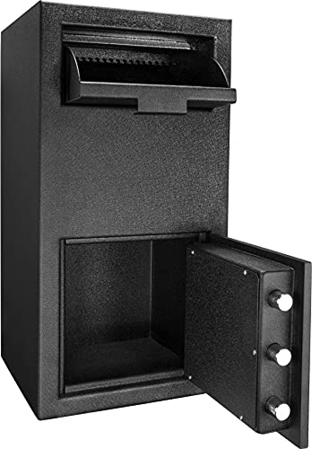 BARSKA AX13718 Digital Multi-User Keypad Security Depository Drop Safe with Front Load for Cash, Money, Mail, Business