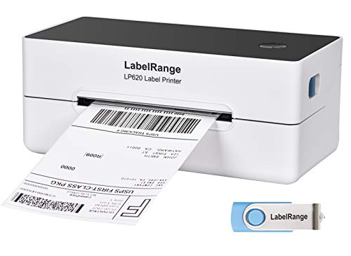 LabelRange Shipping Label Printer - 300DPI Commercial Grade Direct Thermal Label Printer - Great for Barcodes,Labels,Mailing,Shipping and More - 4x6 Printer