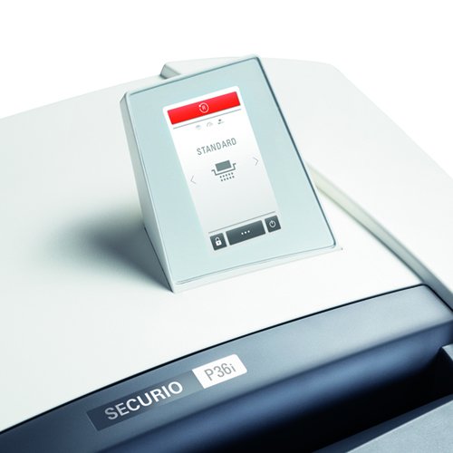 HSM SECURIO P36iL6 OMDD Combo Shredder, 12-14 Sheets, 38.3-Gallon Capacity