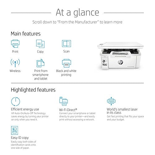 Imprimante Multifonction HP LaserJet Pro M28w