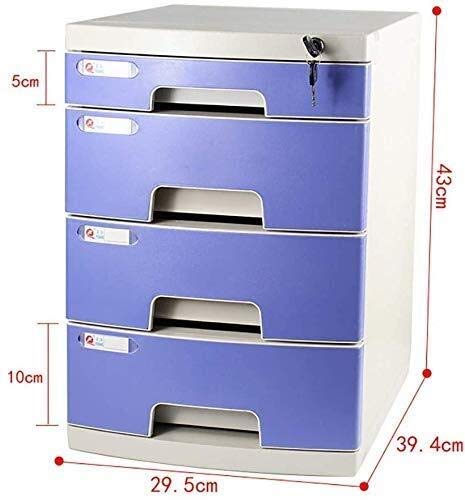 UGani File Cabinet Desktop Storage Box Furniture 6-Layer Archive Cabinet with Lock