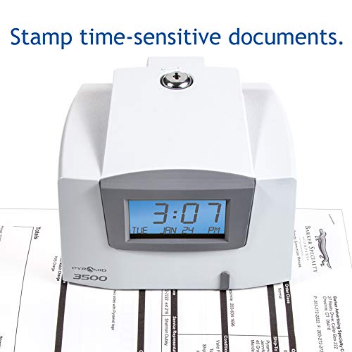 Pyramid 3500 Multi-Purpose Time Clock and Document Stamp - Made in the USA