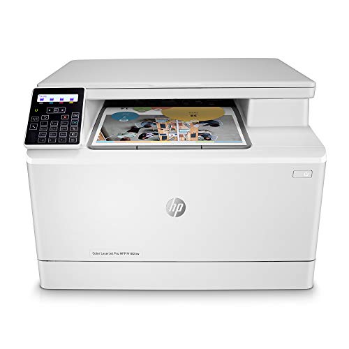 HP Color Laserjet Pro M182nw Wireless All-in-One Laser Printer, Remote Mobile Print, Scan & Copy (7KW55A)