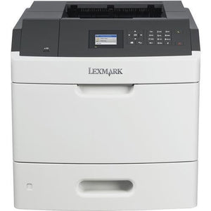 Lexmark MS810N Laser Printer - Monochrome - 1200 x 1200 dpi Print - Plain Paper Print - Desktop - 55 ppm Mono Print - 650 sheets Input - LCD - Gigabit Ethernet - USB - 40G0100