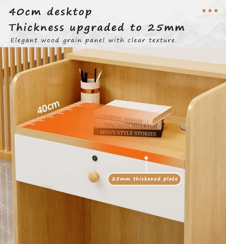 ZXLBTNB Reception Desk L-Shaped Cashier Checkout Counter Simple Modern Restaurant Small Front Desk Shop Cabinet