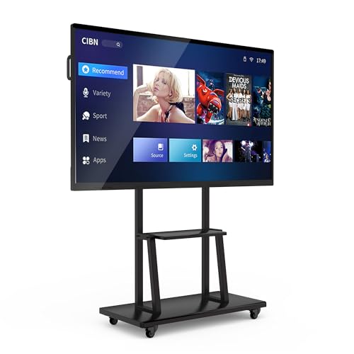 QIXZOCV 65 Inch Smart Board Interactive Display Touchscreen Whiteboard All-in-One Computer