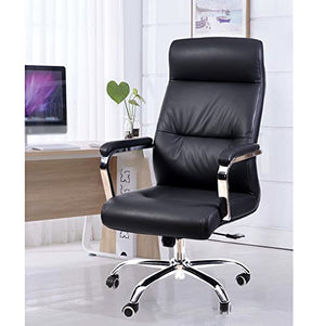 HUIQC Executive Office Chair - High Back PU Leather Swivel Desk Seat