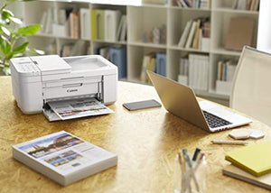 Canon PIXMA TR4520 Wireless All in One Photo Printer with Mobile Printing, White, Works with Alexa