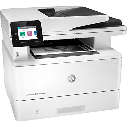 HP Laserjet Pro MFP M428 fdw All-in-One Wireless Monochrome Laser Printer - Print Scan Copy Fax - 2.7" Touchscreen CGD, 40 ppm, 1200 x 1200 dpi, Auto 2-Sided Printing, 50-Sheet ADF, Ethernet