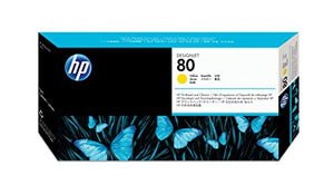 HP C4823A No. 80 Printhead And Cleaner Yellow