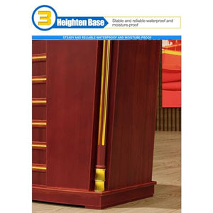 VducK Lectern Podium Stand with Wide Reading Surface and Storage Shelf